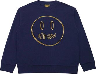 Drew House Sketch Mascot Crewneck Sweatshirt Navy DR-SS21-146