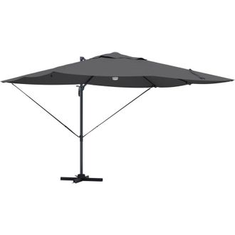 vidaXL Parasol Roma De Brazo Lateral Antracita, Negro Vidaxl
