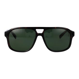 Gucci Stijlvolle zonnebril Gg 1856S - Heren - Zonnebrillen - Bruin - 57 MM - Accessoires