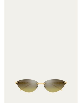 Cartier Clash De Cartier 58MM Cat-Eye Sunglasses