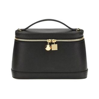 Jacquemus Le Petit Vanity - Dames - Tassen - Zwart - Maat: ONE Size Leer