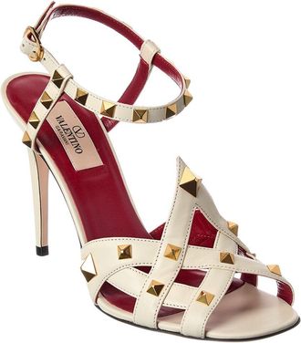 Valentino Rockstud 100 Leather Sandal