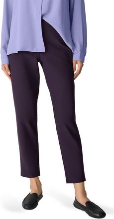 Eileen Fisher Slim Ankle Pants in Aubergine at Nordstrom, Size X-Small