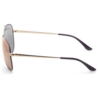 Ferragamo SF131S736 Aviator Frame Sunglasses - Gold