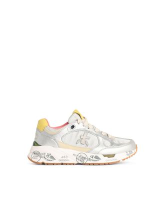 Premiata Sneaker Mased aus silberner Lear-Mischung