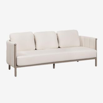 Sklum Sof&aacute; De Jard&iacute;n De 3 Plazas En Boucl&eacute; Y Aluminio Boleni Sklum