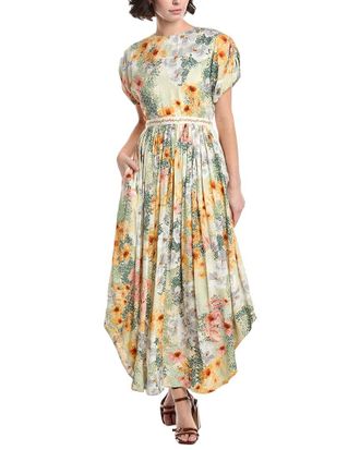 Agua Bendita Agua By Agua Bendita Florecer Midi Dress