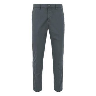 Bomboogie Chinos, male, Blue, Size: W34 Slim fit chino trousers in stretch cotton