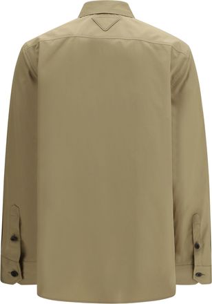 Prada Womens Cotton Poplin Shirt Mastice