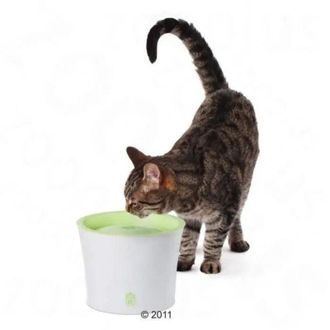 Les Tendances Hagen Cat IT Fontana per Gatti Bianca e Verde 3L