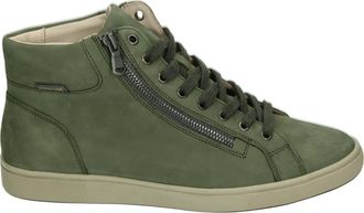 Mephisto Groene Sportieve Mid Nolita Bucksoft - Dames - Sneakers - Groen - 37 1/2 EU - Leer - Schoenen