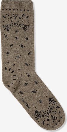 Kujten Kaschmirsocken mit Bandanamotiv