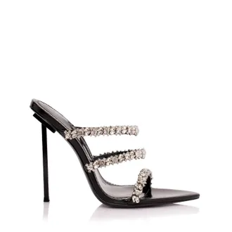 Jessica Rich Womens Diamond Slide In Noir