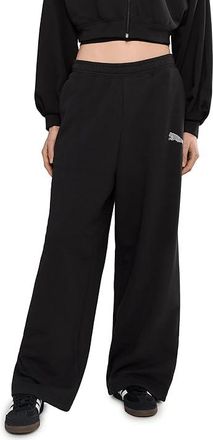 Puma Essentials Graphics Leo Luxe Bedazzled Slouchy Pants Womens Clothing Puma Black : SM, Cotton/Polyester