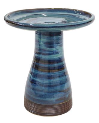 Sunnydaze Duo-Tone Ceramic Bird Bath