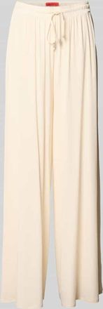 Max & Co. Loose Fit Weite Hose aus Viskose-Mix Modell FULMINE in Ecru, Gr&ouml;&szlig;e XL
