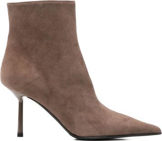 Le Silla 90 mm stiletto laarzen met puntige neus - Bruin