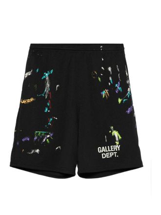 Gallery Dept. x Josu&eacute; Thomas Shorts sportivi con stampa - Nero