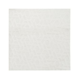 Beliani Alfombra Cuadrada Decorativa De Jacquard 160 X 230 Cm Blanco Crema Antero
