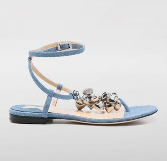 Mach & Mach Flat Sandal MACH & MACH Woman color Blue