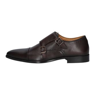 Stefano Lauran Art-4004 Gespschoenen - Heren - Schoenen - Bruin - Maat: 41 EU Leer