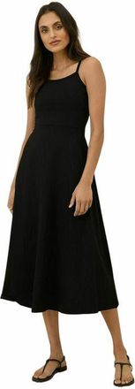 Pact Fit & Flare Midi Dress in Black at Nordstrom, Size Xx-Large