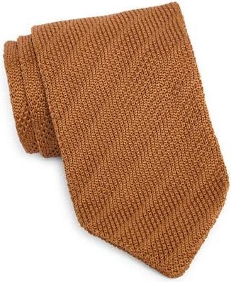 Paisley & Gray Stanley Solid Knit Tie in Caramello at Nordstrom Rack