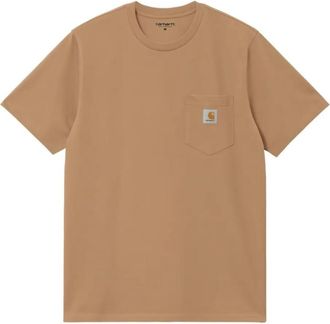 Carhartt Work in Progress Brown Crewneck Logo T-Shirt