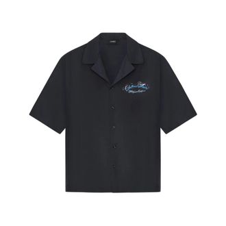 Amiri Short Sleeve Shirts, male, Blue, Size: 2XL Short Sleeve Shirt