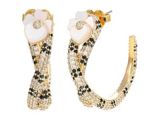 Kate Spade New York Shining Snake Hoops Womens Earring Clear