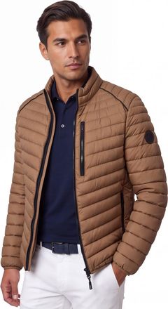 Casamoda tussenjas Casa Moda bruin effen puffer borstzak