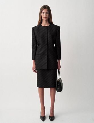 Calvin Klein Blazer Sin Cuello Parker