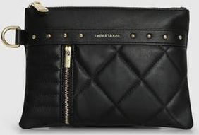 Belle & Bloom Be Mine Quilted Pouch in Black at Nordstrom