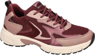 Gabor Schoenen, Dames, Rood, 37 1/2 EU, Leer, 6005.01.005 Chunky Runner Sneaker