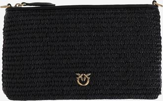 Pinko Flat Shoulder Bag Made Of Raffia