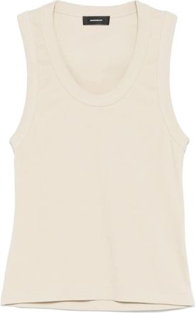 Wardrobe.NYC Canotta con scollo ampio - Toni neutri