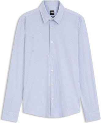 BOSS P-Roan-Kent Button-Up Shirt in Light Pastel/Purple at Nordstrom, Size Xx-Large