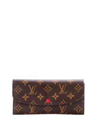 Louis Vuitton Red Monogram Canvas Emilie Wallet (Authentic Pre-Loved)