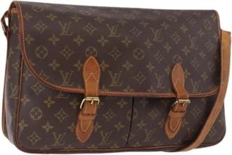 Louis Vuitton Pre-owned Shoulder Bag - Dames - Vintage Schoudertas - Bruin - ONE Size - Leer - Vintage