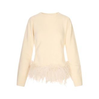 P.A.R.O.S.H. P.a.r.o.s.h. - Trui met ronde hals - Dames - Truien - Beige - Maat: M