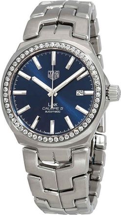 Tag Heuer Link Caliber 5 Automatic Diamond Mens Watch WBC2113.BA0603
