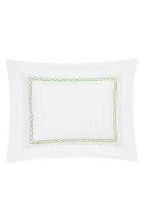 Matouk Classic Chain Sham in Spring Green at Nordstrom, Size Standard