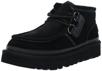 UGG Mens Hayden Moc Moccasin, Black, 4 UK