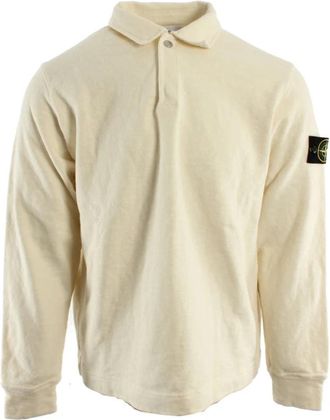Stone Island Polo Shirts - Heren - Polos - Beige - S - Katoen - Tops