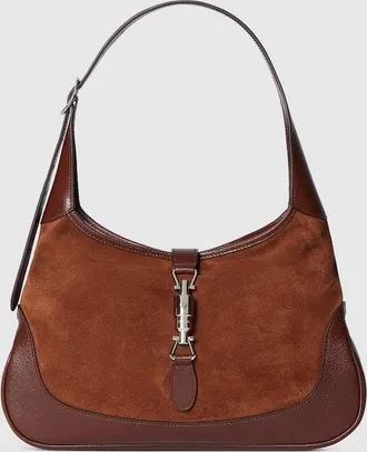 Gucci Jackie 1961 Medium Shoulder Bag, Brown, Suede