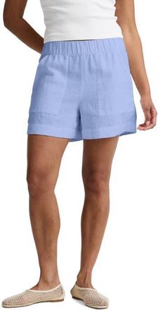 Beyond Yoga Softwash Linen Easy Shorts in Pastel Periwinkle at Nordstrom, Size X-Large