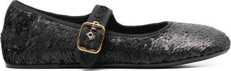 AGL Sequins Ballerina Schoenen voor Babys - Dames - Ballerinas - Zwart - 37 EU - Schoenen
