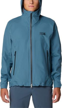 Mountain Hardwear TrailVerse Gore-Tex Waterproof Hooded Jacket in Adriatic Blue at Nordstrom, Size Xx-Large