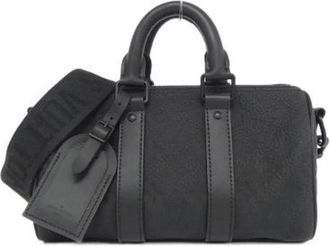 Louis Vuitton Vintage, unisex, Zwart, ONE Size, Leer, Pre-owned Vintage Handtas