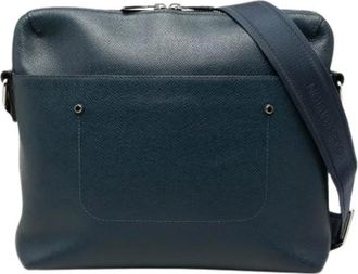 Louis Vuitton Pre-owned Grigori PM - Heren - Vintage Schoudertas - Blauw - ONE Size - Leer - Vintage
